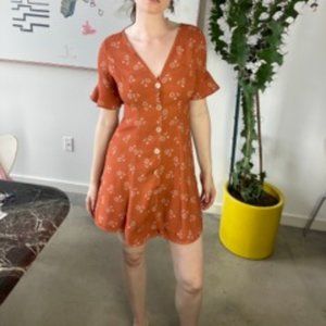 Vintage style Floral Polyester 60s dress